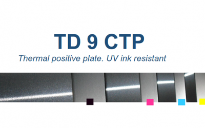 TD 9 CTP – Thermal positive plate. UV ink resistant